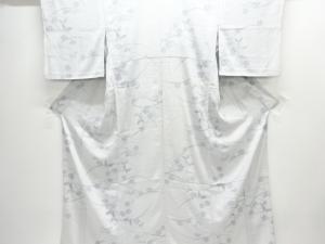 絽芝草に撫子・蝶模様小紋着物